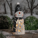 Las Vegas Raiders Snowman LED Statuary, 26"