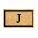 Monogram Coir Mat, Letter  "J"