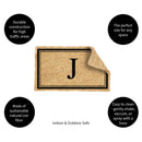 Monogram Coir Mat, Letter  "J"