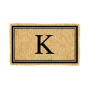 Monogram Coir Mat, Letter  "K"