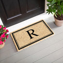 Monogram Coir Mat, Letter "R"