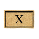 Monogram Coir Mat, Letter  "X"
