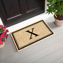 Monogram Coir Mat, Letter "X"