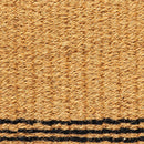 Natural Coir and Black Woven Mat, 3 Asst