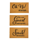 Funny Welcoming Sentiment Coir Mat