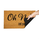 Funny Welcoming Sentiment Coir Mat