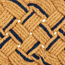 Navy and Natural Coir Woven Mat