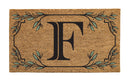Monogram Coir Mat, Letter "F"