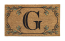 Monogram Coir Mat, Letter  "G"