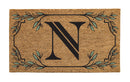 Monogram Coir Mat, Letter "N"