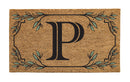 Monogram Coir Mat, Letter "P"