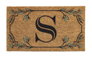 Monogram Coir Mat, Letter "S"