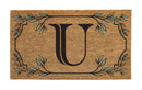 Monogram Coir Mat, Letter "U"