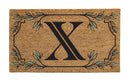Monogram Coir Mat, Letter "X"
