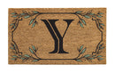 Monogram Coir Mat, Letter "Y"