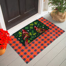 Decorated Cardinal Coir Mat
