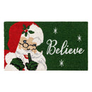 Traditional Santa Portrait Coir Mat