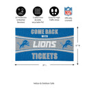 28" x 16" PVC Trapper Mat, Come Back with Tickets, Detroit Lions