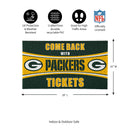 28" x 16" PVC Trapper Mat, Come Back with Tickets, Green Bay Packers