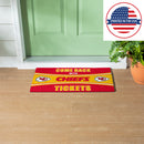 28" x 16" PVC Trapper Mat, Come Back with Tickets, Kansas City Chiefs