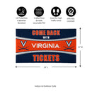 28" x 16" PVC Trapper Mat, Come Back with Tickets, University of Virginia