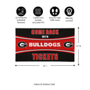 28" x 16" PVC Trapper Mat, Come Back with Tickets, University of Georgia