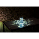 Light-n-Motion Solar Metal Lantern, Aqua Wicker Pattern,2sp5141