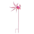 36"H Solar Flamingo Staked Wind Spinner