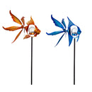 38"H Solar Fish Staked Wind Spinner, 2 Asst.