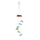 Evergreen Garden Accents,Color Changing Solar Mobile with Spinning Light Refractor, Truck with Florals
