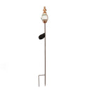 33"H Solar Garden Stake with Bronze Orb Gazing Ball