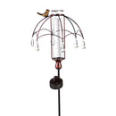 36" Solar Rain Gauge with Umbrella Embellished Design