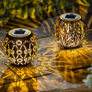 Solar Laser Cut Lantern, 2 Asst, 3 EA, 6 total