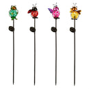 Cottage Garden Stake, Solar, Happy Critters, 31"H, CDU