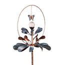 Solar Metal Wind Spinner, Sphere Flower, 81"H