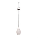 Circle Cut Out Pendant Hanging Solar Lantern, 9"H