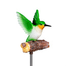 Hummingbird Chirping Charmer Solar Garden Stake