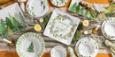 Shades of Green Platter Square Platter, 13.5"