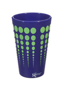 Silipint, Pint, Navy with Green Dots