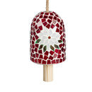 Poinsettia Mosaic Bell Chime, 2 ASST.