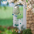 Metal and Beaded Glass Frog Hanging Garden Décor
