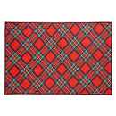Christmas Tartan Plaid Washable Mat 24'' x 36