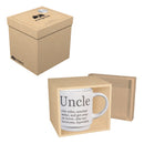 Coffee Cup Funny Title Series Ceramic Cup, Uncle, 14oz, Gift Box