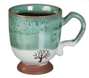 Artisan Series Cup, 14 OZ., w/stamped accents, Tree