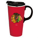 Boxed Travel Latte Cup, Chicago Blackhawks