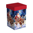 Traditional Santa Travel Cup Ceramic Perfect Cup, Santa and Reindeer, 17oz, Gift Box