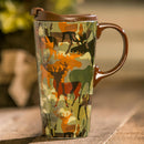 Ceramic Perfect Travel Cup, 17oz, w/ Gift Box, Woodland Camouflage