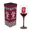 Texas A&M, 17oz Boxed Stemware