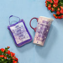 Super Mom Super Wife Super Tired Ceramic Perfect Cup and Compact Tote Giftset, 17oz, Gift Box