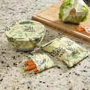 Beeswax Wrap, Set of 3, Delicate Greenery